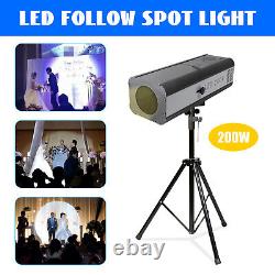 DJ Lighting LED Followspot Spot Light Party Stage Focused Light+Stand 200W