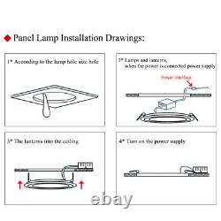 Dimmable Recessed LED Panel Light Ceiling Down Lights Lamp 6W 9W 12W 15W 18W 30W