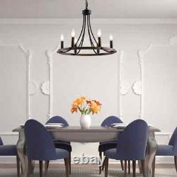 Dining Room Wood Chandelier Fixture Pendant Light Hanging Lamp Modern Kitchen US