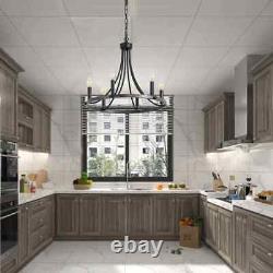 Dining Room Wood Chandelier Fixture Pendant Light Hanging Lamp Modern Kitchen US