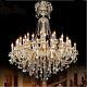 European Luxury Living Room Led Crystal Chandelier Villa Led Ceiling Light Lamp