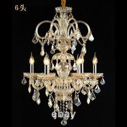 European luxury living room led crystal chandelier villa LED ceiling light lamp