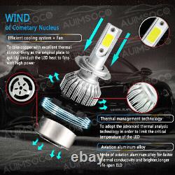 For Benz SLK280 2006-2008 6x LED Headlights Fog Light 6000K Bulbs Combo Kit WHT
