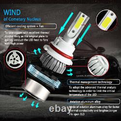 For Dodge Caravan 1993-1995 LED Headlight High-Low Beam Bulb 9004/HB1 Combo Kit