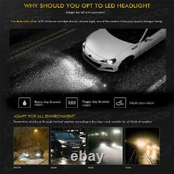 For Mitsubishi Lancer 2008-2015 6PC 6000K Combo LED Headlights Fog Light Bulbs