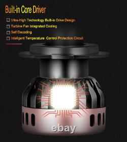 Front LED Headlight+Fog Light Bulb Upgrade Kit For Silverado 1500 2500 2003-2006