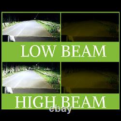 H13 9008 LED Headlight Bulbs Kit 1300000LM High Low Beam Super Bright White