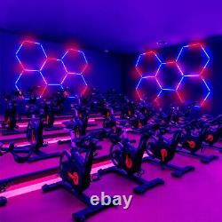 Hexagon LED Garage Light RGB Honeycomb Lights for Workshop Gym Gaming Room