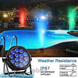 IP67 Waterproof Stage Light Outdoor RGBW 14 LED Par Lights DMX Control DJ Lights