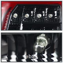 Jet Black Fits 2015-2020 GMC Yukon XL LED DRL Tail Lights Brake Lamps L+R 15-18