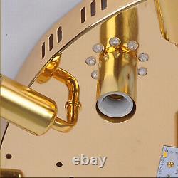 K9 Gold Luxury Crystal Chandelier 7 Colors LED Ceiling Pendant Lighting Fixtures