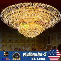K9 Gold Luxury Crystal Chandelier 7 Colors LED Ceiling Pendant Lighting Lights