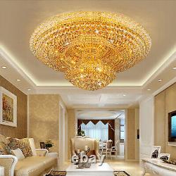 K9 Gold Luxury Crystal Chandelier 7 Colors LED Ceiling Pendant Lighting Lights