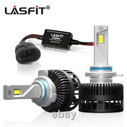 LASFIT 9012 HIR2 LED Headlight Bulbs High Low Beam Super Bright Xenon White 2x