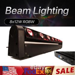 LED Beam 8x12W RGBW Moving Head Light Stage Effect Lighting For Wedding DJ Show