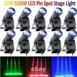 LED Beam Spotlight 110V 30W Pinspot Stage Light Projection Lighting Christmas DJ