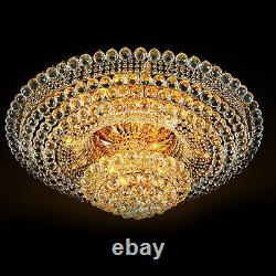 LED Ceiling Pendant 7 Colors Lighting Fixtures Luxury Crystal Gold K9 Chandelier