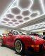 Led Hexagon Garage Lights Honeycomb For Detailing Showroom Office Hex 60k Lumens