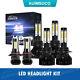Led Headlight + Fog Light Bulbs 6000k For Gmc Sierra 1500 2003 2004-2006 2007 6x