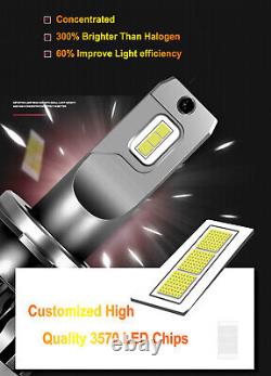 LED Headlight Hi-Low + Fog Light Bulbs For Chevy Silverado 1500 2500HD 2007-2015