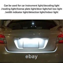 LED License Plate Light Bulbs 168 192 194 2825 T10 Bright White 6000K Canbus