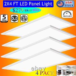 LED Light Panel, 2x4 FT, 75W, 5000K Daylight White, 8400 Lumens, 0-10V Dimmable