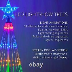 LED Light Show Christmas Tree Cone Outdoor Xmas Home Yard Decoration Multi Red