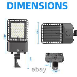 LED Parking Lot Lighting 200W Waterproof IP65 600W HID/HPS Replacement, US Ship