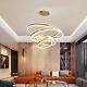 Led Pendant Light 4-ring Fixture Hanging Lamp Chandelier Silicone Lighting