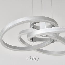 LED Pendant Lighting Silvery for Dining Room Bedroom Stepless Dimmable Light New