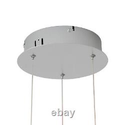 LED Pendant Lighting Silvery for Dining Room Bedroom Stepless Dimmable Light New