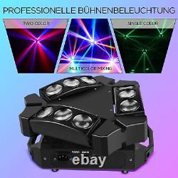 LED RGBW Spider Moving Head DMX Stage Beam Lighting DJ Disco Party KTV Projector