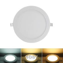 LED Recessed Ceiling Panel Down Light 3W 6W 9W 12W 15W 18W 24W Slim Lamp Fixtur
