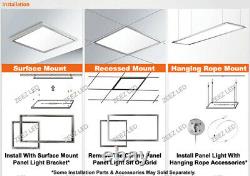 LED Recessed Panel Light Dropped Ceiling Troffer Fixture 72/48W 1x4 2x2 2x4 FEET