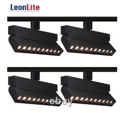 LEONLITE 24W Dimmable LED Track Lighting Heads 1300lm 120W Eqv. CRI90 3000K