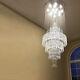 Large Modern Luxury Crystal Chandelier Lighting 18-lights Raindrop Ceiling Light