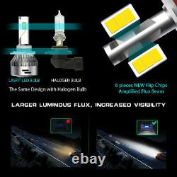 Lasfit 9005 9006 LED Headlight Bulb High Low Beam Combo Kit 6000K 12000LM Bright