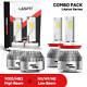 Lasfit H11 9005 Led Combo Kit Headlights High Low Beam Bulbs 6000k Super Bright