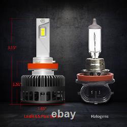 Lasfit H9 H11 LED Headlight High Beam Bulb White Extreme Bright 72W 8000LM Light