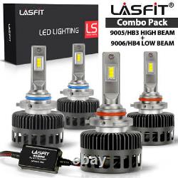 Lasfit LED Headlight Bulb Kit 9005 9006 High Low Beam For Honda Civic 2004-2015