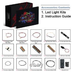 LocoLee LED Light Kit for Lego 10307 Eiffel Tower Lighting Set Remote Control