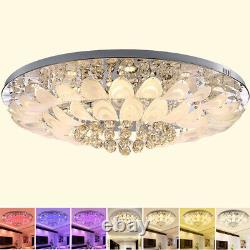 Luxury Crystal Chandelier Pendant Lamp withRemote LED Ceiling Lighting Fixture