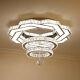 Modern Crystal Led Ceiling Light Chandelier Lamp Flush Mount Lighting Fixture