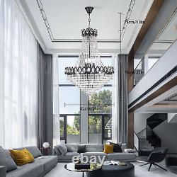 Modern Elegant Chandelier Ceiling Pendant Light K9 Crystal Lighting Lamp Fixture