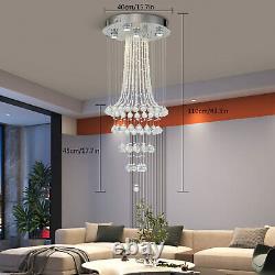 Modern Elegant Crystal Lamp Fixture Lighting Chandelier Ceiling Pendant Light