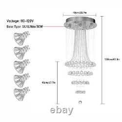 Modern Elegant Crystal Lamp Fixture Lighting Chandelier Ceiling Pendant Light