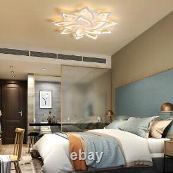 Modern Flush Mount Ceiling Light Fixture Acrylic LED Ceiling Lamp Chandelier Dim