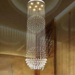 Modern Luxury Rain Drop K9 Crystal 5-LED Chandelier Home Lighting Ceiling Lamps