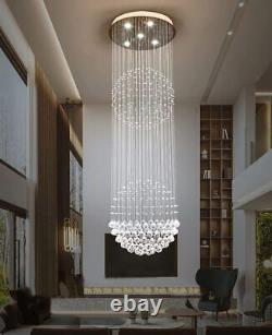 Modern Luxury Rain Drop K9 Crystal 5-LED Chandelier Home Lighting Ceiling Lamps