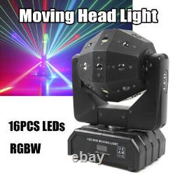RGBW LED Laser Moving Head Stage Light DMX DJ Disco Party Effect Lighting USA